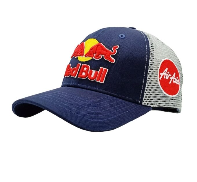 Breathable Mesh Red Bull Racing Team Cap Air Asia