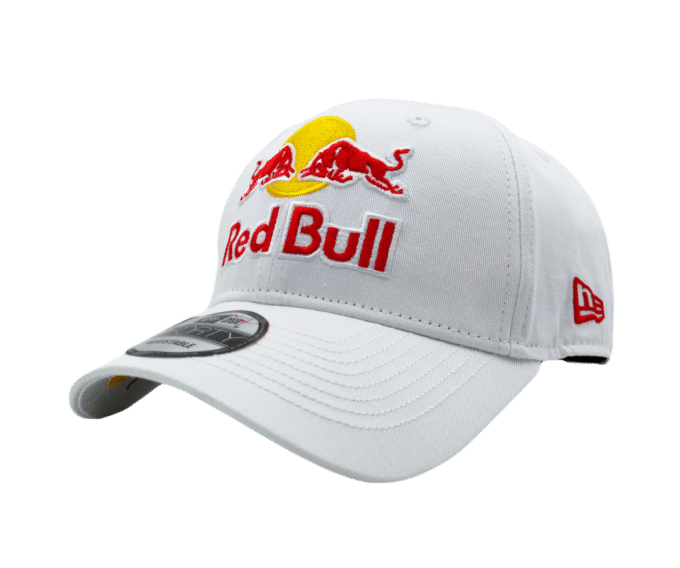 white red bull cap