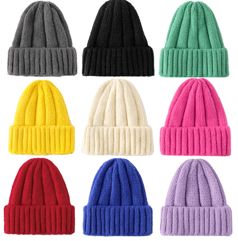 beanie hats multiple colours red black blue purple red beige yellow gray