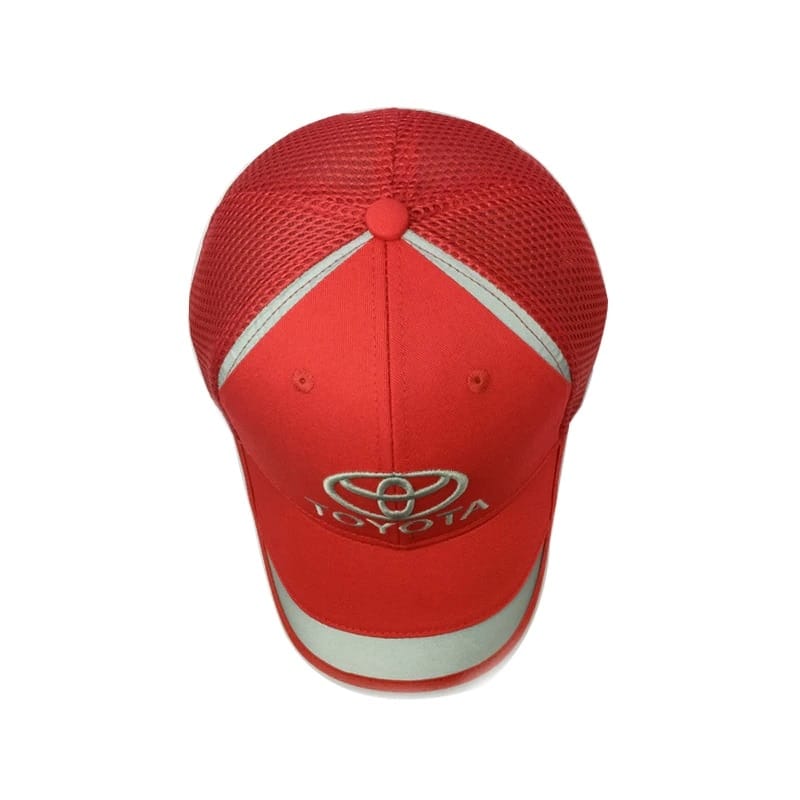 TOYOTA Red Team Cap Adjustable Rear Belt One Size Fits Most With Cool Embroidered Car Logo