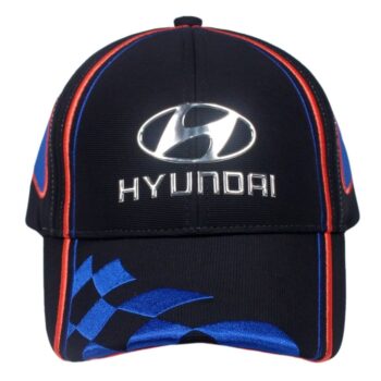 HYUNDAI Cap Navy Blue Embroidered Mesh Sports Hat