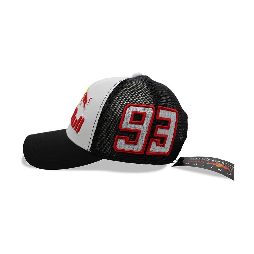 Red Bull 93 Team Cap Cool Black Mesh Snapback Embroidered