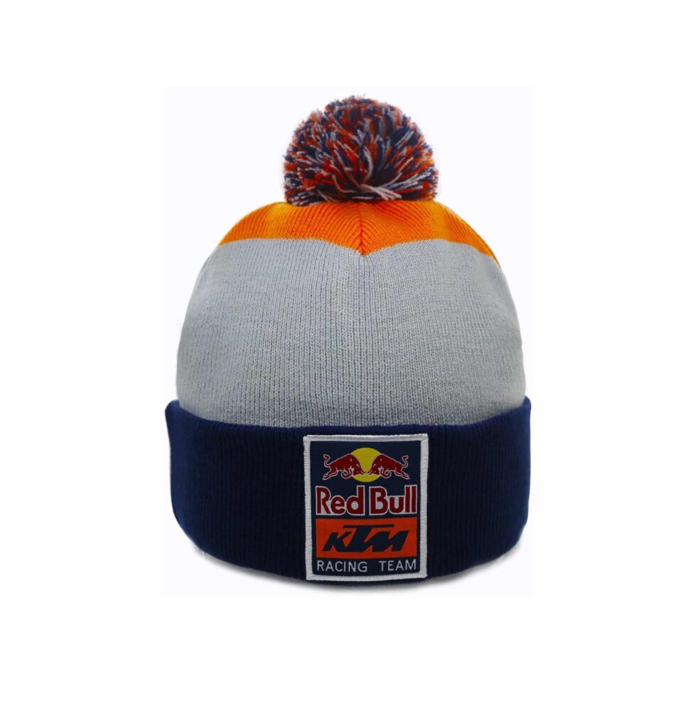 red-bull-pompom-hat-ktm-racing-team-blue-orange-grey-ski-cap-pom-pom