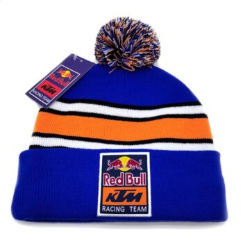 red bull pom beanie