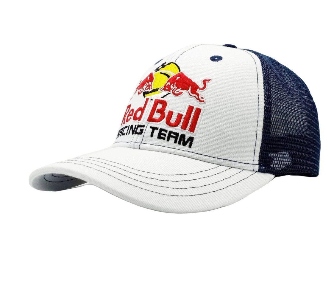redbull racing hat white blue mesh