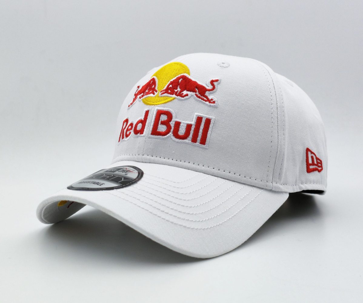 red bull white racing hat
