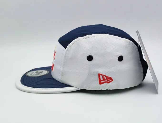 Red bull new era 5 panel cap white and blue hat