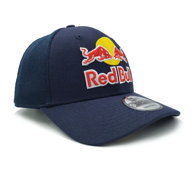 Red Bull New Era cap navy blue breathable mesh hat
