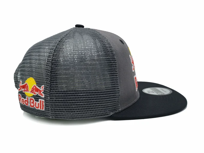 Red bull new cap gray black hat flat brim