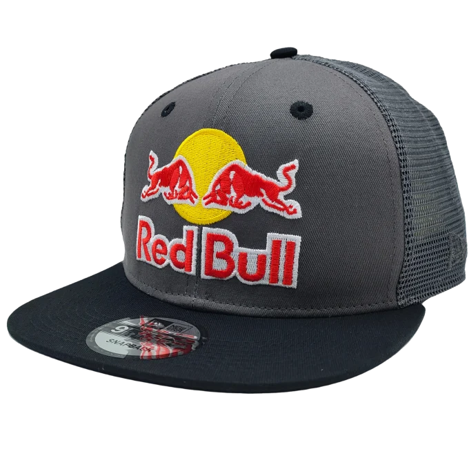 Red bull new cap gray black hat