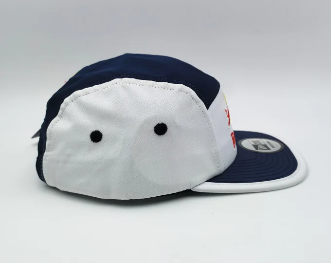 Red bull new era 5 panel cap white and blue hat