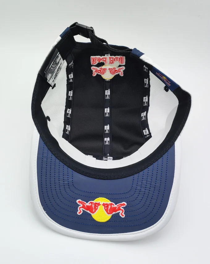 Red bull new era 5 panel racing cap white and blue f1 hats