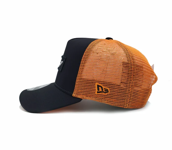 Black McLaren new era cap orange mesh breathable hat