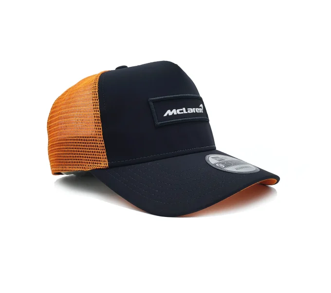 Black McLaren new era cap orange mesh breathable hat