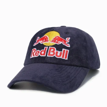 Red bull cap blue corduroy