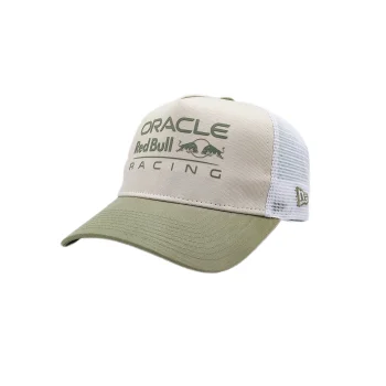 Red bull oracle new era trucker cap in green